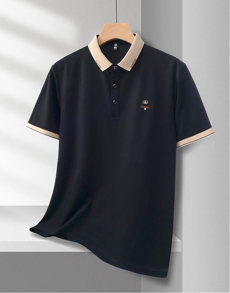 Modern Classic Polo T Shirt with Refined Collar Aesthetic